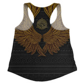 Egyptian Women Racerback Tank - Ancient Egypt Ankh & Horus Wings Women Racerback Tank