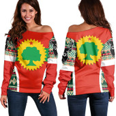 Oromo Off Shoulder Sweater - Africa Pattern Style