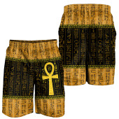 Egyptian Men Short - African Patterns Ankh Egypt Men Short