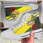African High Top Shoes - African Patterns Pride Style High Top Shoes