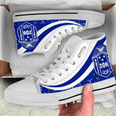 Zeta Phi Beta High Top Shoes - Sorority Greek Alphabet Symbols High Top Shoes