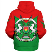 Burkina Faso Sherpa Hoodie Arrow Style