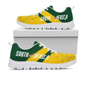 South Africa Sneakers - African Patterns Rising King Protea Yellow Sneakers