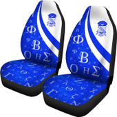 Phi Beta Sigma Car Seat Cover - Fraternity Greek Alphabet Symbols Car Seat Cover