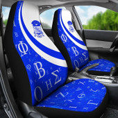 Phi Beta Sigma Car Seat Cover - Fraternity Greek Alphabet Symbols Car Seat Cover