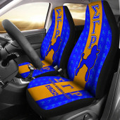 Sigma Gamma Rho Car Seat Cover - Sorority Poodle Symbol Car Seat Cover