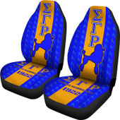 Sigma Gamma Rho Car Seat Cover - Sorority Poodle Symbol Car Seat Cover