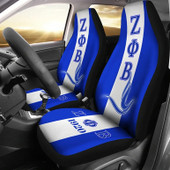 Zeta Phi Beta Car Seat Cover - Sorority Dove Symbol Car Seat Cover