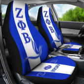 Zeta Phi Beta Car Seat Cover - Sorority Dove Symbol Car Seat Cover