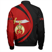 Shriners Zipper Bomber Jacket Circle Style