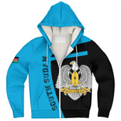 South Sudan Sherpa Hoodie Half Concept