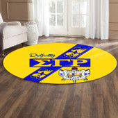 Sigma Gamma Rho Round Rug - Sorority Blood In My DNA Round Rug