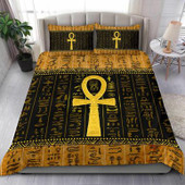 Egyptian Bedding Set - African Patterns Ankh Egypt Bedding Set