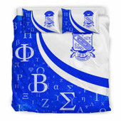 Phi Beta Sigma Bedding Set - Fraternity Greek Alphabet Symbols Bedding Set