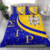 Sigma Gamma Rho Bedding Set - Sorority Greek Alphabet Symbols Bedding Set