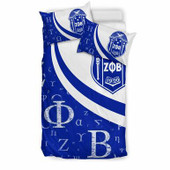 Zeta Phi Beta Bedding Set - Sorority Greek Alphabet Symbols Bedding Set