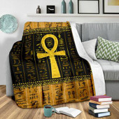 Egyptian Blanket - African Patterns Ankh Egypt Blanket