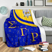 Sigma Gamma Rho Blanket - Sorority Greek Alphabet Symbols Blanket