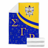 Sigma Gamma Rho Blanket - Sorority Greek Alphabet Symbols Blanket