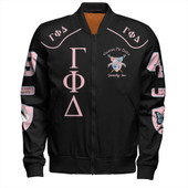 Gamma Phi Delta Zipper Bomber Jacket Sorority Lnc