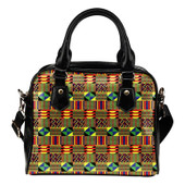 African Shoulder Handbag - African Patterns Patterns Shoulder Handbag