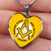 Freemasonry Necklace Heart Mason Making Good