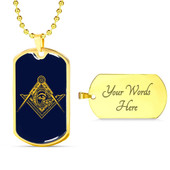 Freemasonry Military Dog Tag Mason Fraternity