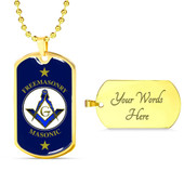 Freemasonry Military Dog Tag Masonic Crest Logo