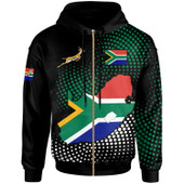 South Africa Map Flag Springbok Hoodie