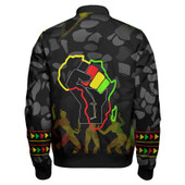 Black History Zipper Bomber Jacket - Custom Harlem Renaissance Pride African Pattern Zipper Bomber Jacket