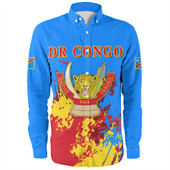 Democratic Republic Of The Congo Long Sleeve Shirt Spanit Style