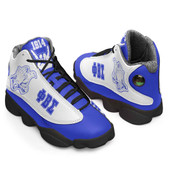 Phi Beta Sigma High Top Basketball Shoes J 13 - Fraternity Dove With Hand Gesture High Top Sneakers J 13