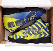 Sigma Gamma Rho High Top Basketball Shoes J 13 - Sigma Gamma Rho Poodle High Top Basketball Shoes J 13