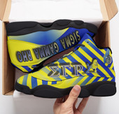 Sigma Gamma Rho High Top Basketball Shoes J 13 - Sigma Gamma Rho Poodle High Top Basketball Shoes J 13