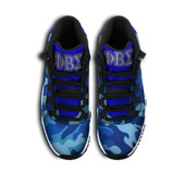 Phi Beta Sigma High Top Basketball Shoes J 11 - Fraternity Hand Gesture Camouflage Patterns High Top Sneakers J 11