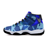 Phi Beta Sigma High Top Basketball Shoes J 11 - Fraternity Hand Gesture Camouflage Patterns High Top Sneakers J 11