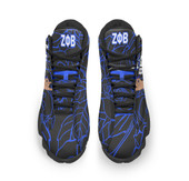 Zeta Phi Beta High Top Basketball Shoes J 13 - Sorority Zeta Phi Beta Rose Patterns and Hand Sign High Top Sneaker J 13