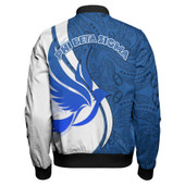 Phi Beta Sigma Zipper Bomber Jacket - Custom Fraternity Ornamental Floral Greek Alphabets Zipper Bomber Jacket