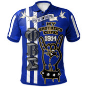 Phi Beta Sigma Polo Shirt - Custom Phi Beta Sigma Hand My Brother's Keeper 1914 Polo Shirt