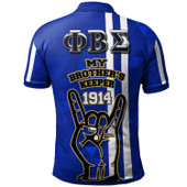 Phi Beta Sigma Polo Shirt - Custom Phi Beta Sigma Hand My Brother's Keeper 1914 Polo Shirt