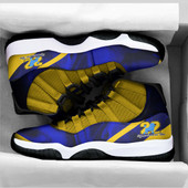 Sigma Gamma Rho High Top Basketball Shoes J 11 - Sorority Sigma Poodie and Hand Sign Vibes High Top Sneakers J 11