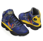 Sigma Gamma Rho High Top Basketball Shoes J 13 - Sorority Sigma Girl with Pearl and Rose High Top Sneakers J 13