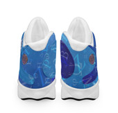 Phi Beta Sigma High Top Basketball Shoes J 13 - Fraternity Dove Mascot GOMAB High Top Sneakers J 13