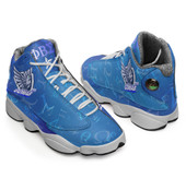 Phi Beta Sigma High Top Basketball Shoes J 13 - Fraternity Dove Mascot GOMAB High Top Sneakers J 13