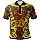 Iota Phi Theta Custom Polo Shirt - Iota Phi Theta Fraternity, Inc. Greek Alphabet Polo Shirt