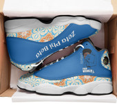 Zeta Phi Beta High Top Basketball Shoes J 13 - Sorority Finer Women High Top Sneakers J 13