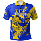 Sigma Gamma Rho Polo Shirt - Sigma Gamma Rho Sorority Poodle 1922 Splash Style Polo shirt