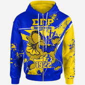 Sigma Gamma Rho Hoodie - Sigma Gamma Rho Sorority Poodle 1922 Splash Style Hoodie