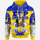 Sigma Gamma Rho Hoodie - Sigma Gamma Rho Sorority Girl 1922 With Gold Rose And Hand Signs Hoodie