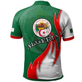 Algeria Polo Shirt - Custom Algeria Coat Of Arms Fire Style Polo Shirt